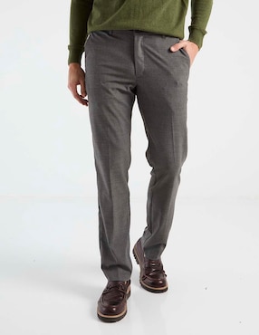 Pantalón de vestir slim Contempo de algodón para hombre