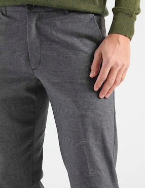 Pantalón de vestir slim Contempo de algodón para hombre