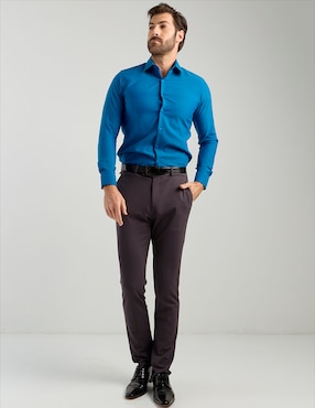 Camisa de vestir Parllieni manga larga para hombre