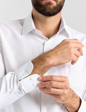 Camisa de vestir Parllieni manga larga para hombre