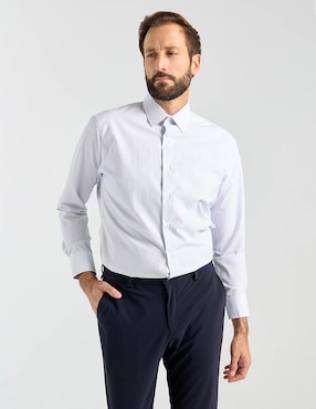 Camisa de vestir Parllieni manga larga para hombre