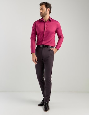Camisa de vestir Parllieni manga larga para hombre