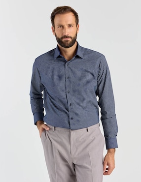 Camisa de vestir Parllieni manga larga para hombre