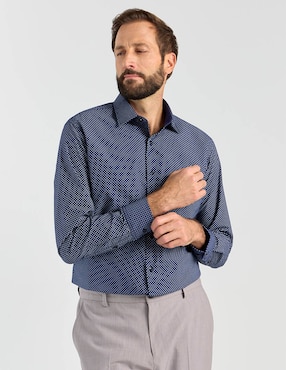 Camisa de vestir Parllieni manga larga para hombre