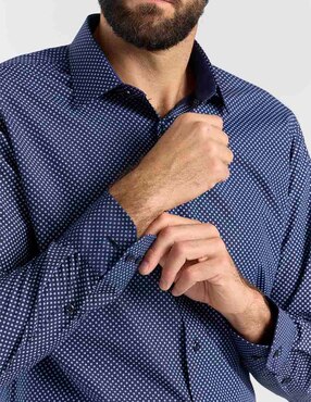 Camisa de vestir Parllieni manga larga para hombre