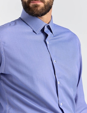 Camisa de vestir Parllieni manga larga para hombre
