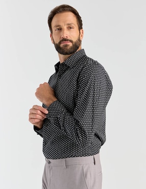 Camisa de vestir Parllieni manga larga para hombre