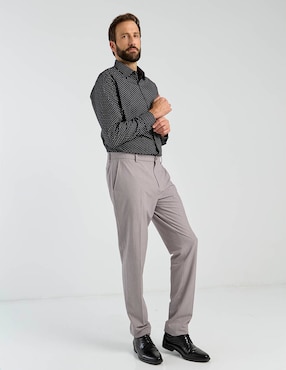 Camisa de vestir Parllieni manga larga para hombre