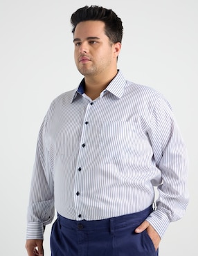 Camisa formal Parllieni manga larga para hombre