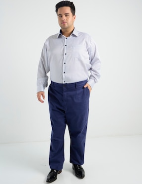 Camisa formal Parllieni manga larga para hombre