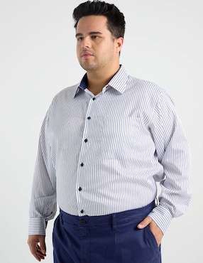 Camisa formal Parllieni manga larga para hombre