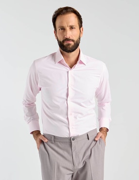 Camisa de vestir Parllieni manga larga para hombre