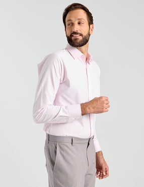 Camisa de vestir Parllieni manga larga para hombre
