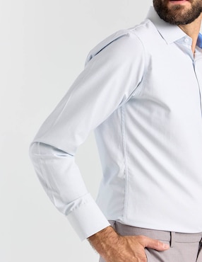 Camisa de vestir Parllieni manga larga para hombre
