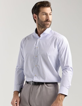 Camisa de vestir Pierre Cardin manga larga para hombre