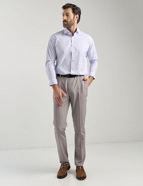 Camisa de vestir Pierre Cardin manga larga para hombre