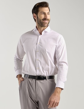 Camisa de vestir Pierre Cardin manga larga para hombre