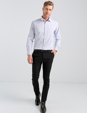 Camisa de vestir Pierre Cardin manga larga para hombre