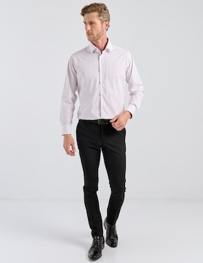 Camisa de vestir Pierre Cardin manga larga para hombre