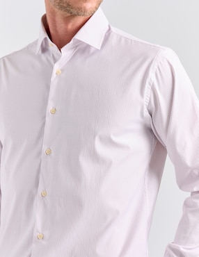 Camisa de vestir Pierre Cardin manga larga para hombre