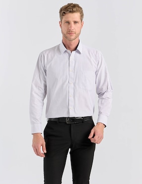 Camisa de vestir Pierre Cardin manga larga para hombre