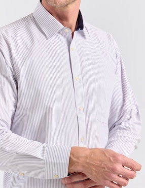 Camisa de vestir Pierre Cardin manga larga para hombre
