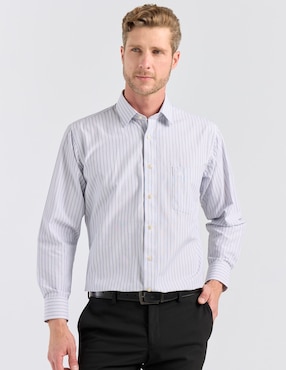 Camisa de vestir Pierre Cardin manga larga para hombre