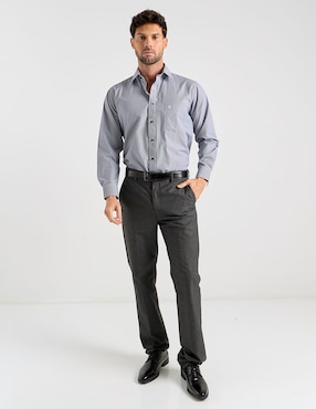 Camisa casual Pierre Cardin manga larga para hombre