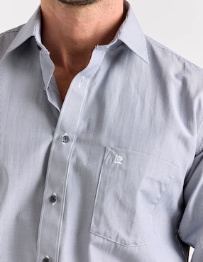 Camisa casual Pierre Cardin manga larga para hombre