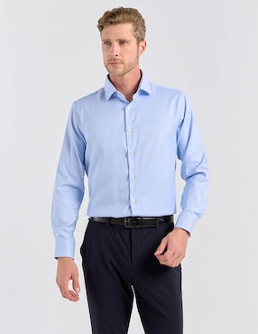 Camisa de vestir Pierre Cardin manga larga para hombre
