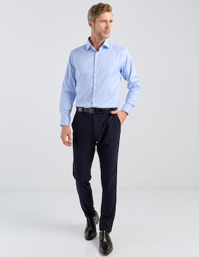 Camisa de vestir Pierre Cardin manga larga para hombre