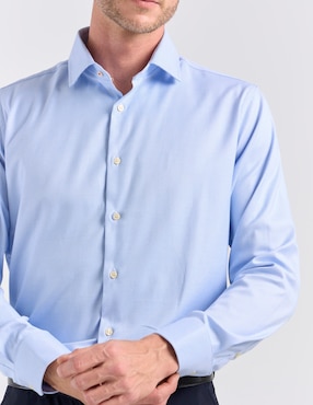 Camisa de vestir Pierre Cardin manga larga para hombre
