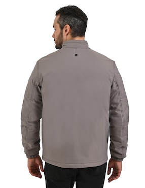 Chamarra acolchada con bolsillos para hombre