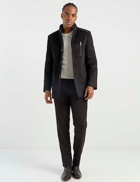 Pantalón de vestir straight Contempo de algodón para hombre