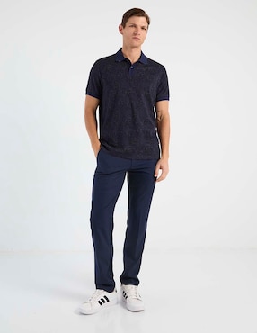 Pantalón casual slim Contempo de algodón para hombre