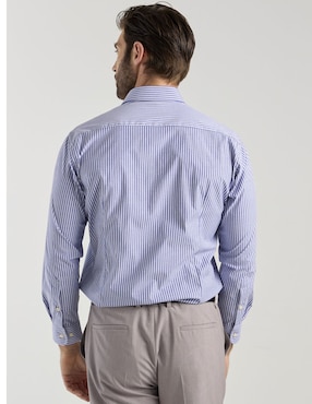 Camisa de vestir Pierre Cardin de algodón manga larga para hombre