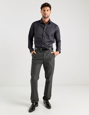 Camisa formal Pierre Cardin manga larga para hombre