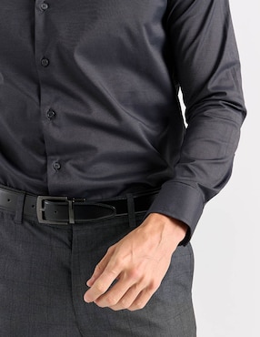 Camisa formal Pierre Cardin manga larga para hombre