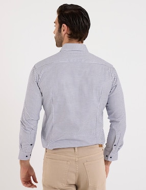 Camisa de vestir Pierre Cardin manga larga para hombre