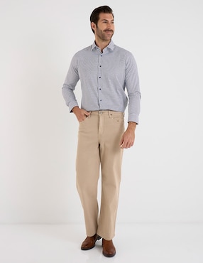 Camisa de vestir Pierre Cardin manga larga para hombre