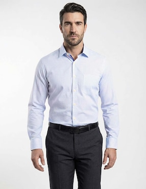 Camisa de vestir Pierre Cardin manga larga para hombre