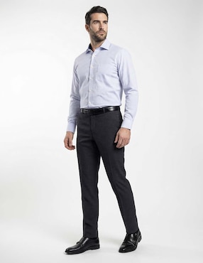 Camisa de vestir Pierre Cardin manga larga para hombre