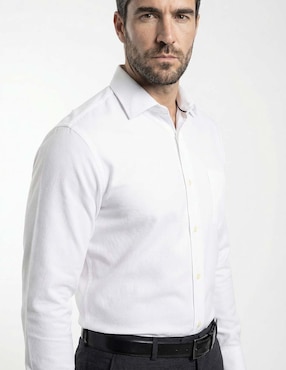 Camisa de vestir Pierre Cardin manga larga para hombre