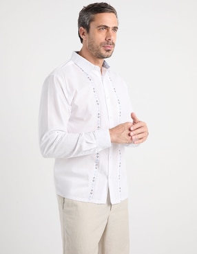 Guayabera manga larga Gianfranco Dunna para hombre