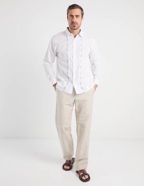 Guayabera manga larga Gianfranco Dunna para hombre