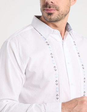 Guayabera manga larga Gianfranco Dunna para hombre