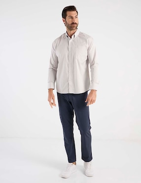 Camisa casual Parllieni manga larga para hombre