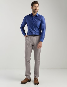 Camisa de vestir Parllieni manga larga para hombre