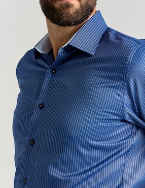 Camisa de vestir Parllieni manga larga para hombre
