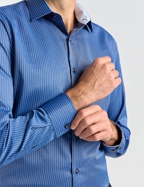 Camisa de vestir Parllieni manga larga para hombre